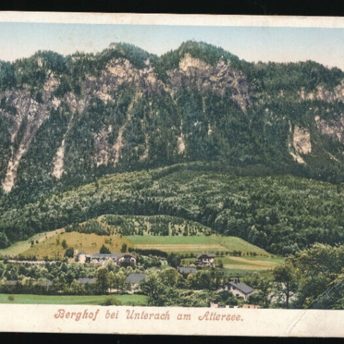 AK aus Berghof bei Unterach am Attersee Oberösterreich (2408)