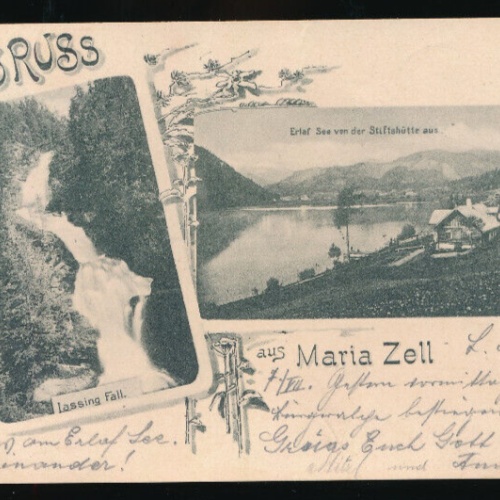 AK gruss aus Mariazell Steiermark (1809)