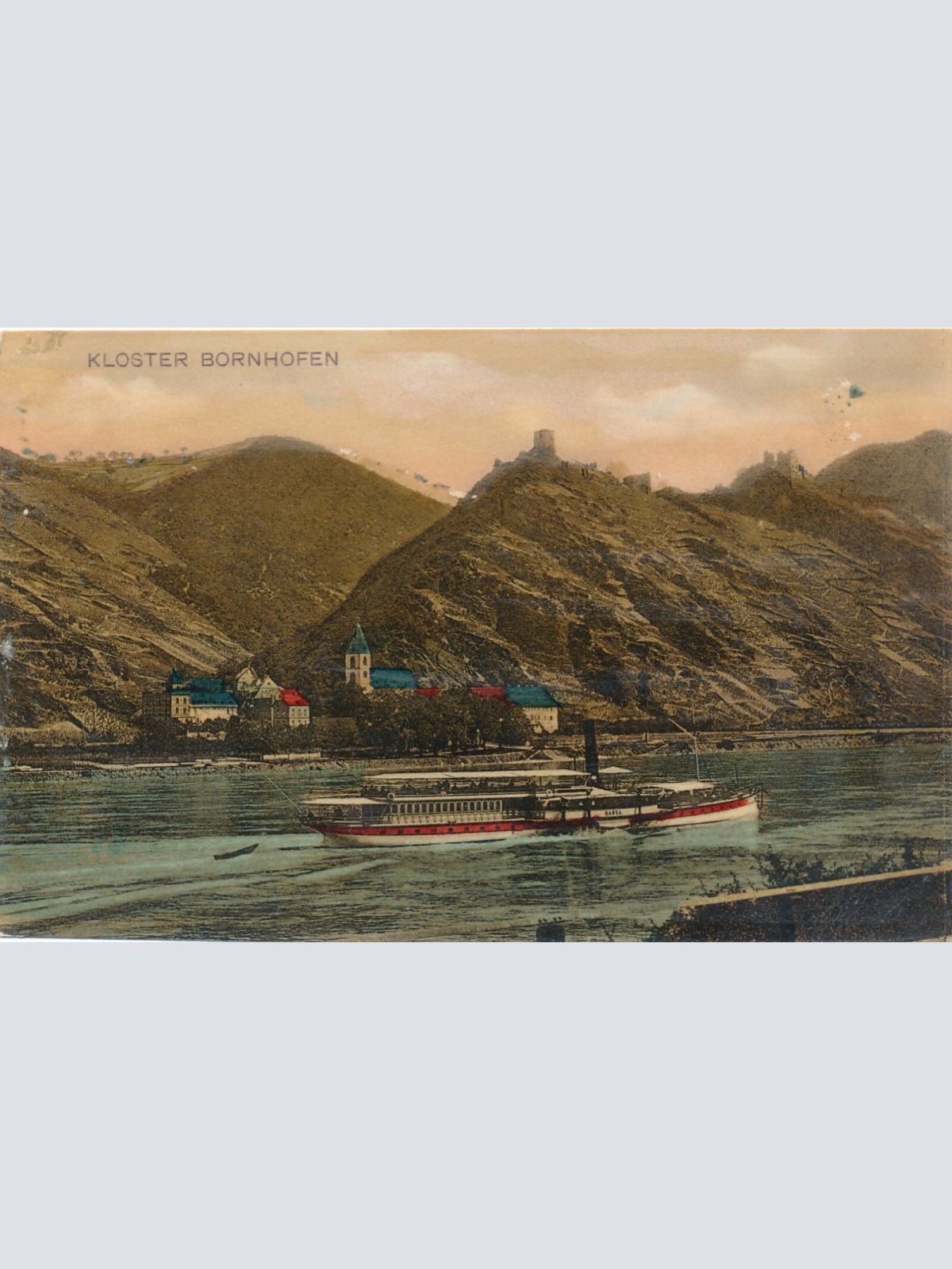 AK, Kloster Bornhofen, Kamp-Bornhofen,  Rheinland-Pfalz (S80)