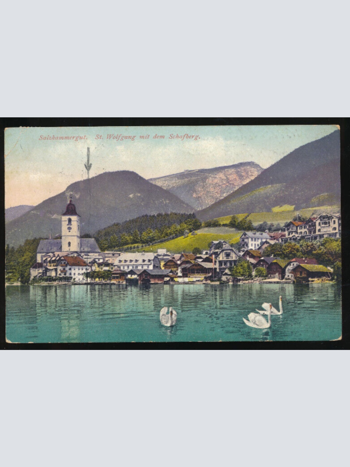 AK aus St.Wolfgang mit dem Schafberg Oberösterreich (1671)