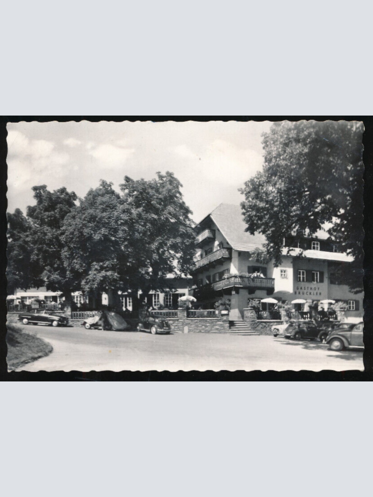 AK aus Keutschachersee mit Gasthof Brückler Kärnten (1680)