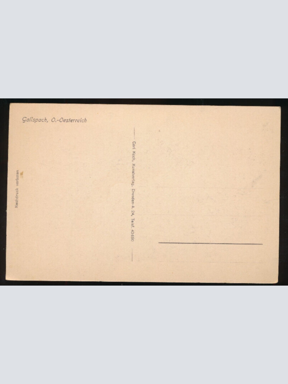 AK aus Gallspach mit Schloss Oberösterreich (1656)