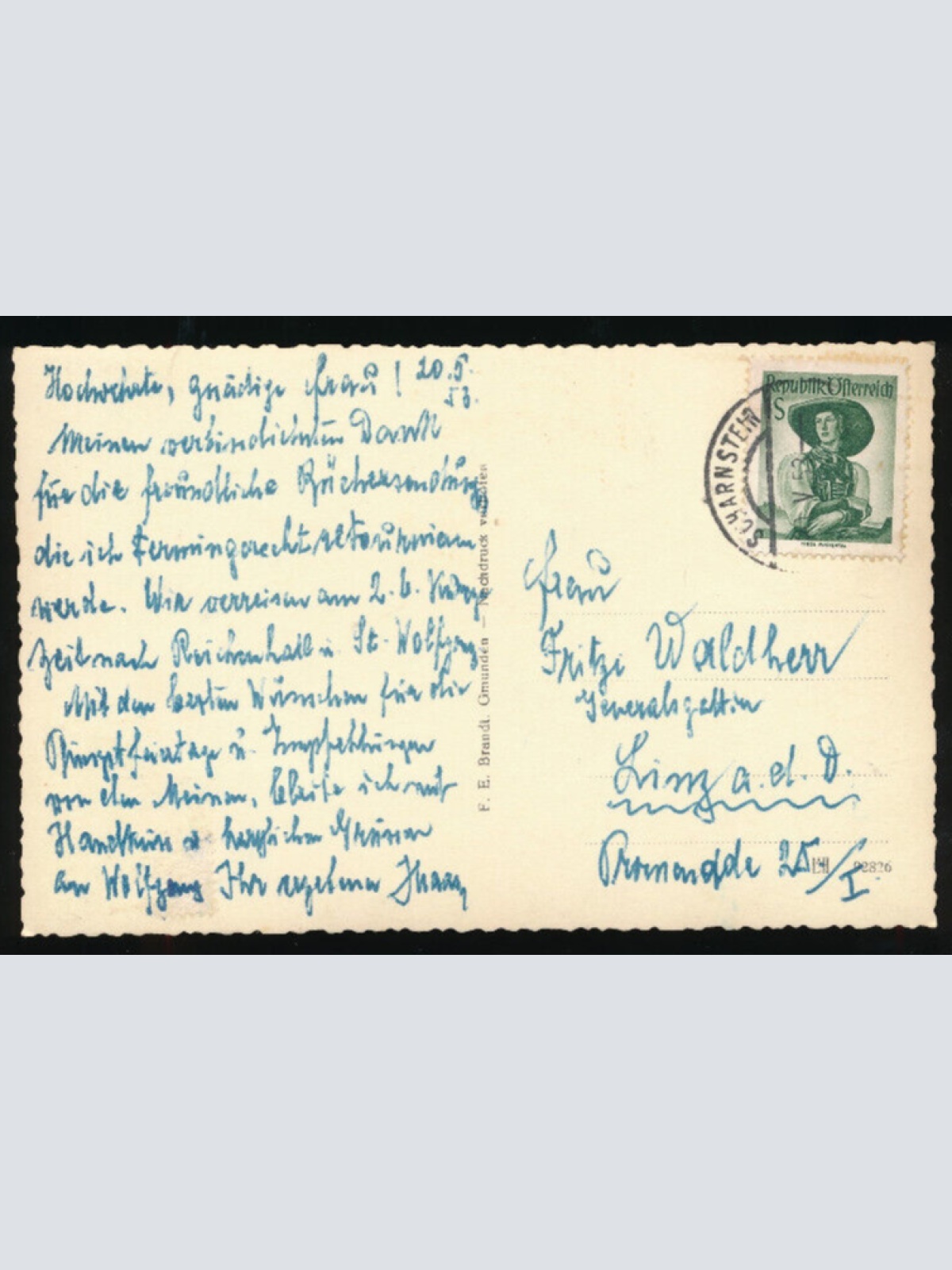 AK aus Scharnstein im Almtal Oberösterreich (1743)