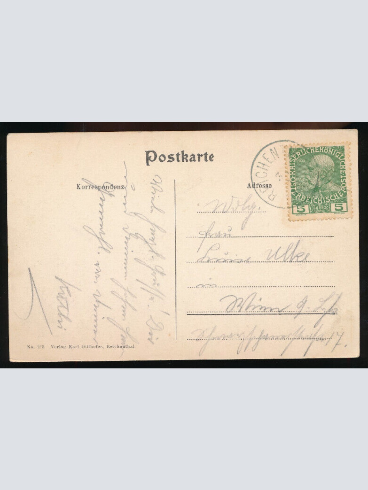 AK aus Reichenthal Oberösterreich (1745)