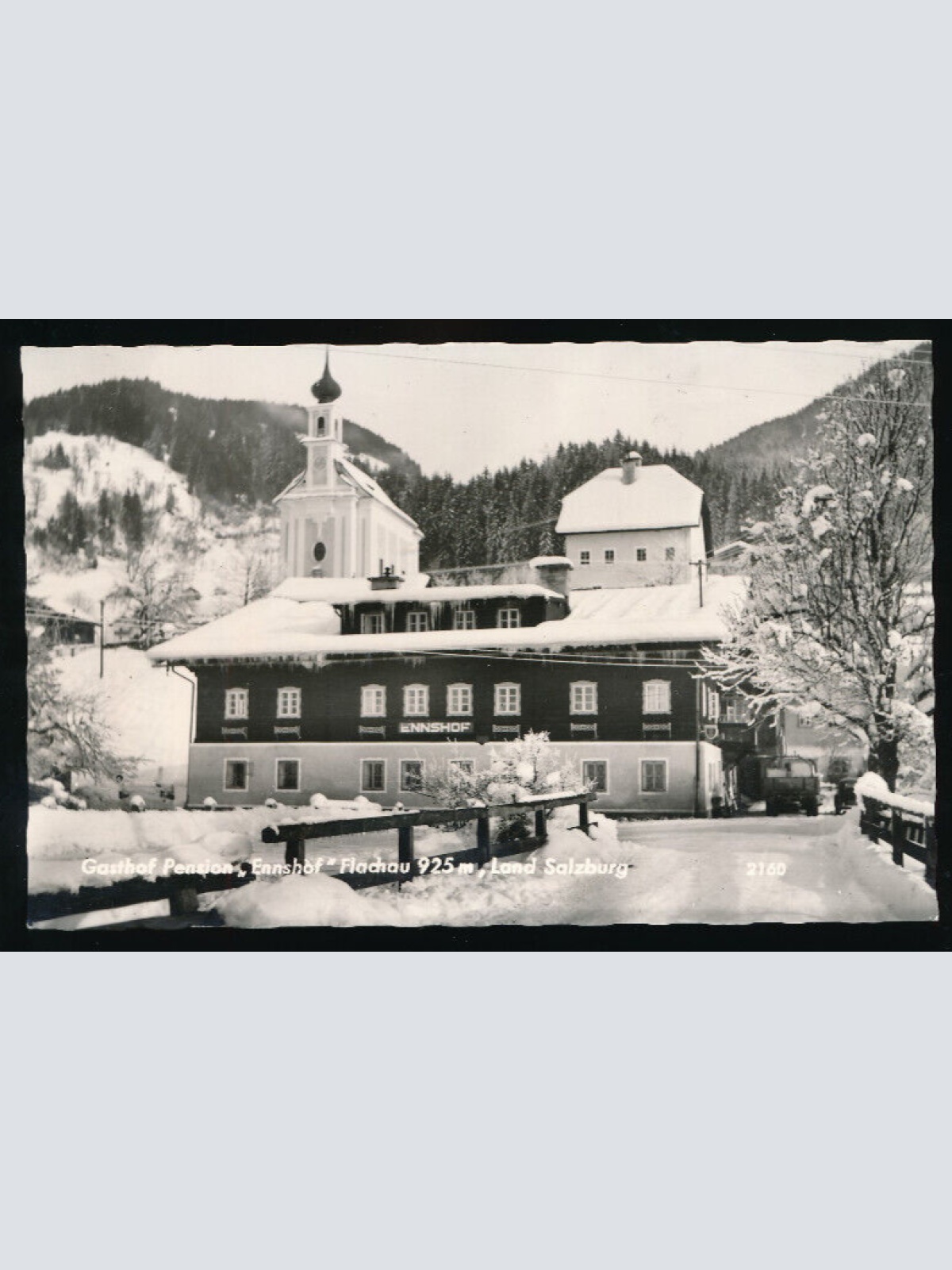 Winter - Karte aus Flachau mit Gasthof Pension Ennshof Salzburg (2279)
