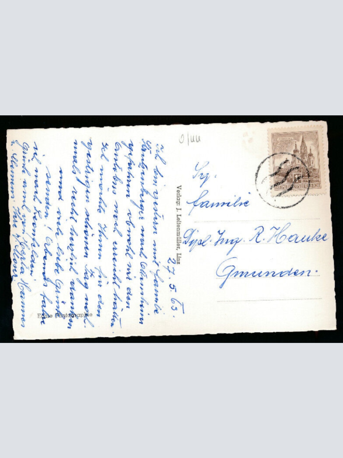 AK aus Ottensheim mit Dampfer Oberösterreich (2416)