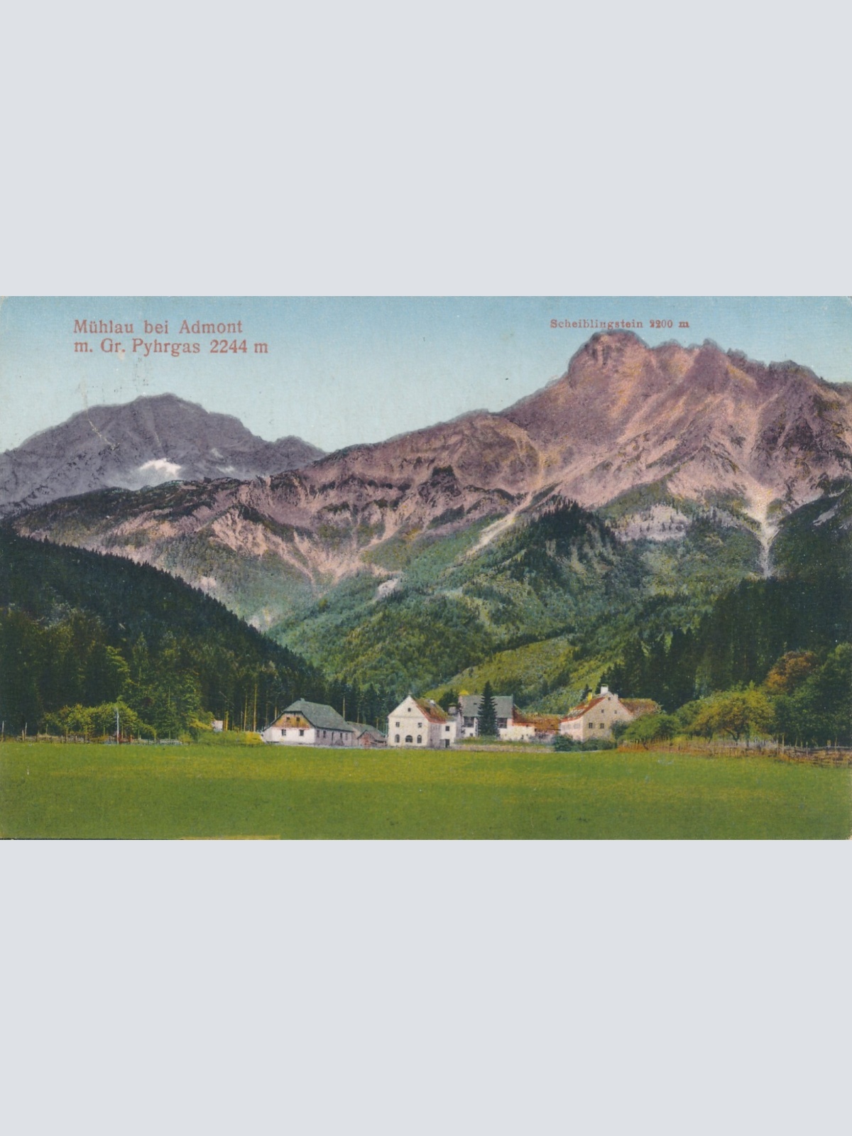 AK, Mühlau bei Admont, m. Gr. Pyhrgas, Steiermark (S155)