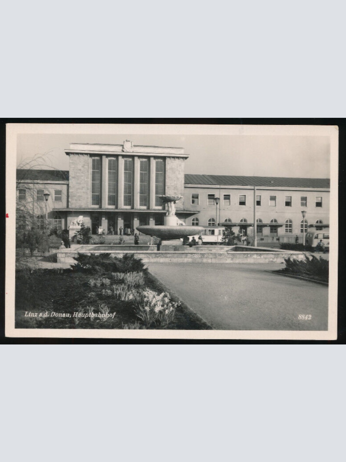 AK aus Linz an der Donau Hauptbahnhof Oberösterreich (2213)