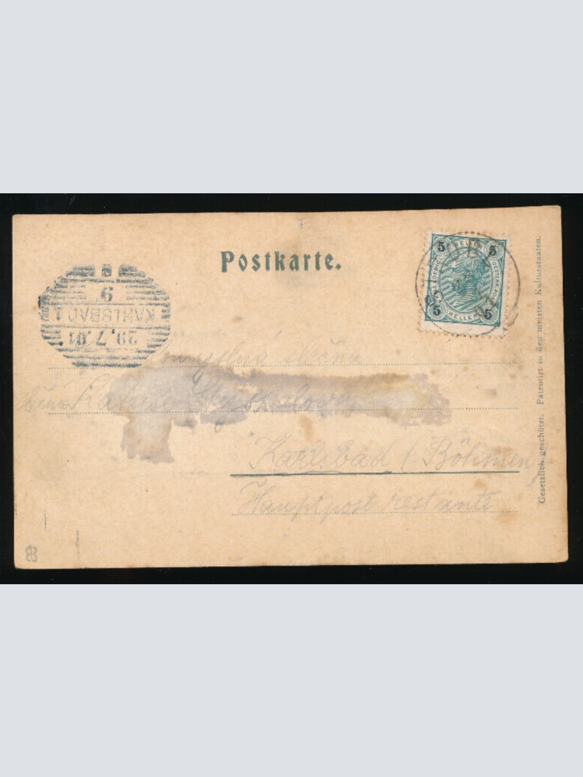 Relief - Karte aus Ischl Oberösterreich (2138)