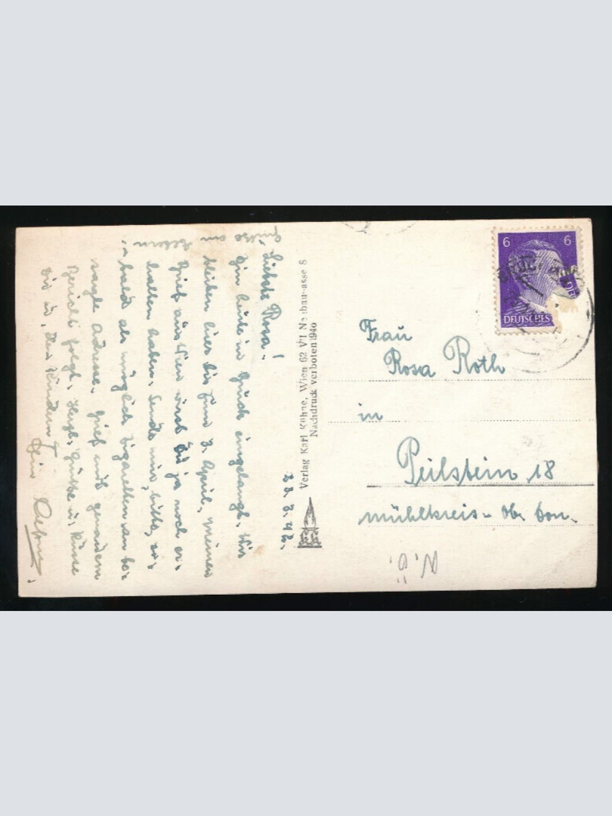 AK aus Bruck a. d. E. mit Kirche Niedrösterreich (2143)