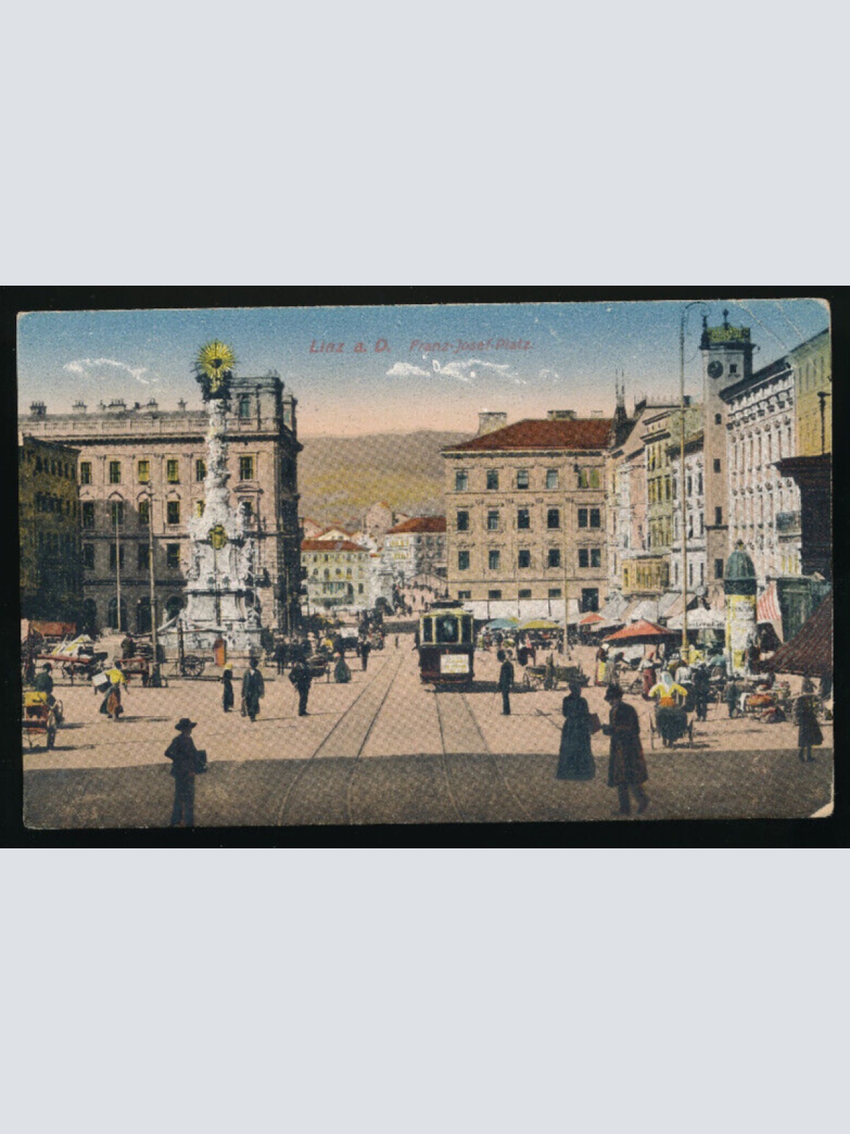 AK aus Linz an der Donau Franz Josef Platz Oberösterreich (2708)