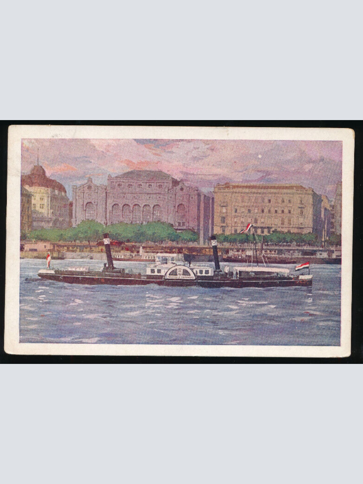 Kunst-Karte vom Dampfschiff Kornfeld Zsigmond (2157)