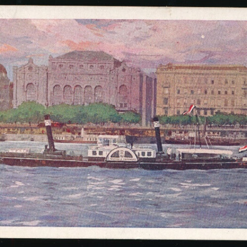 Kunst-Karte vom Dampfschiff Kornfeld Zsigmond (2157)