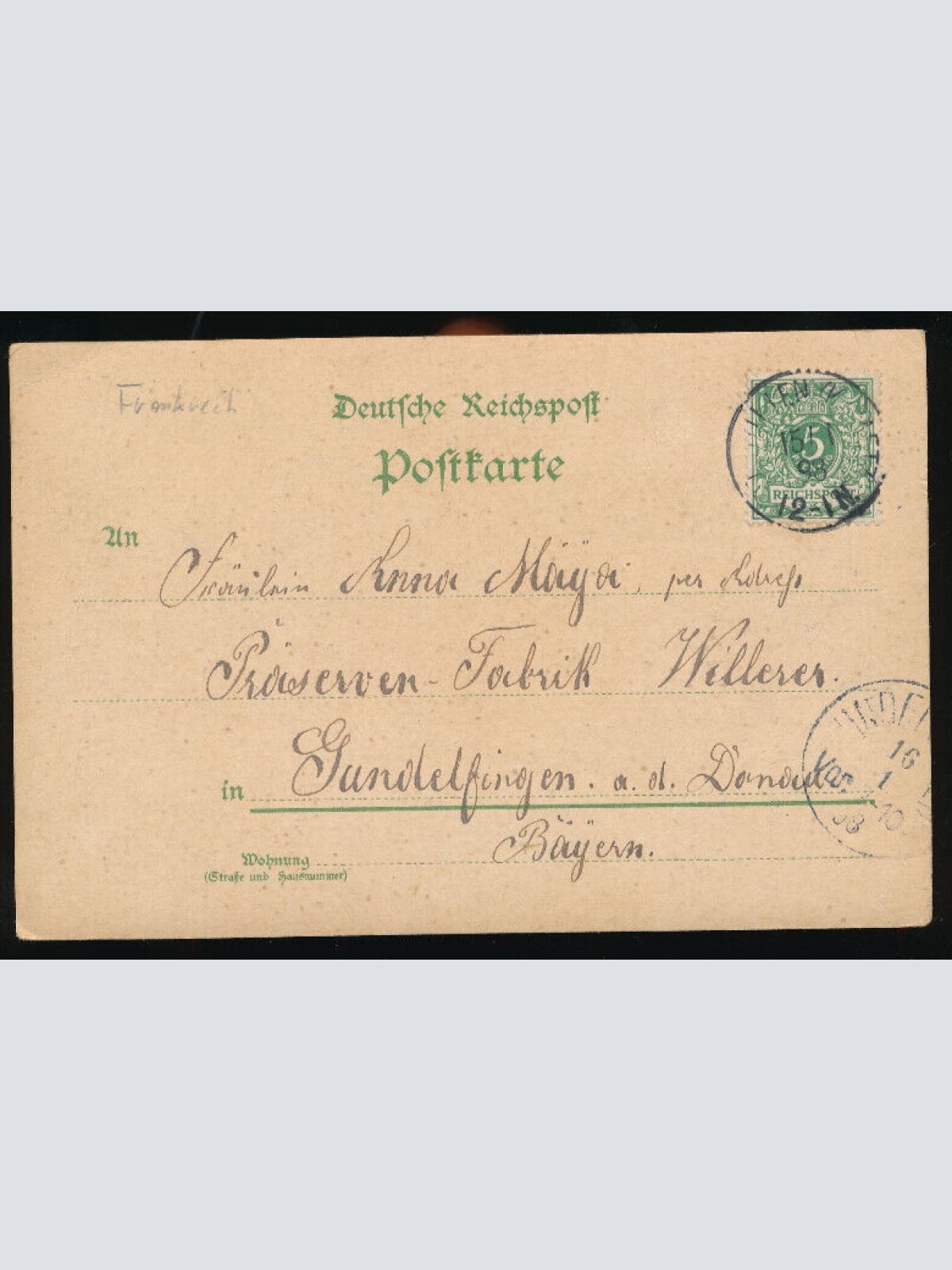 Litho-Karte gruss aus Metz Frankreich (2150)