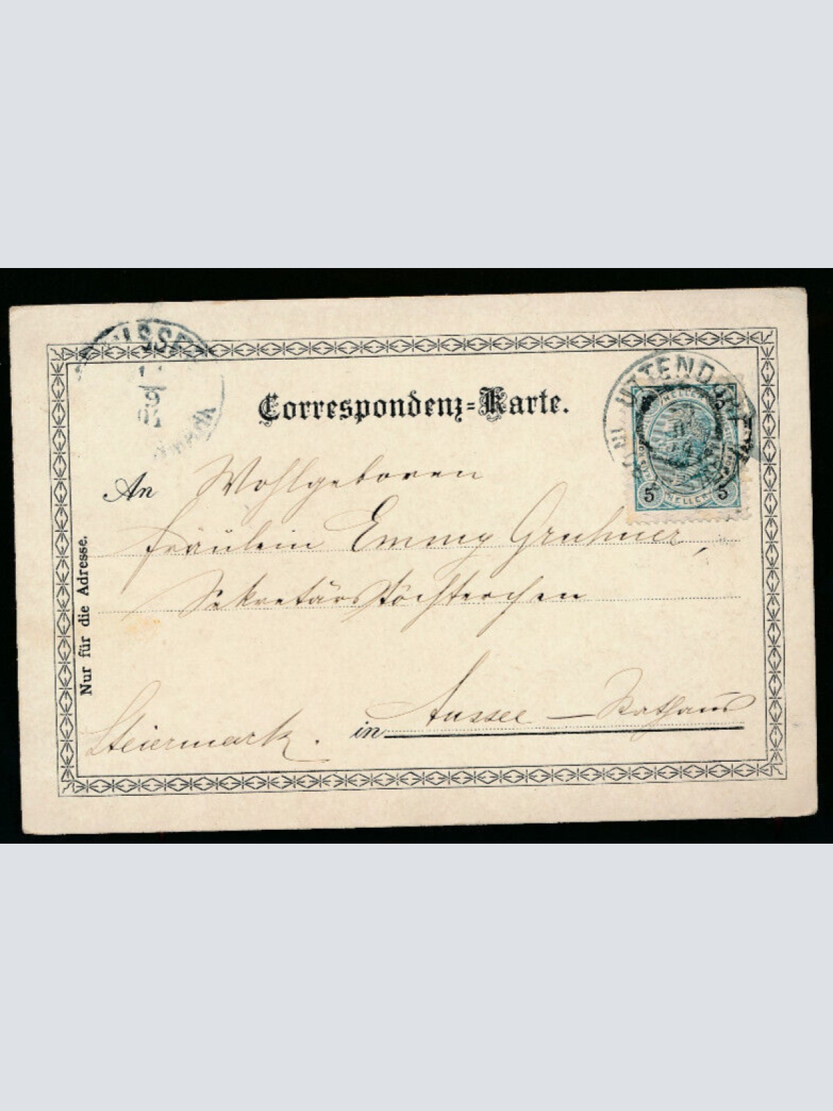 Litho - Karte gruss aus Uttendorf Oberösterreich (2690)