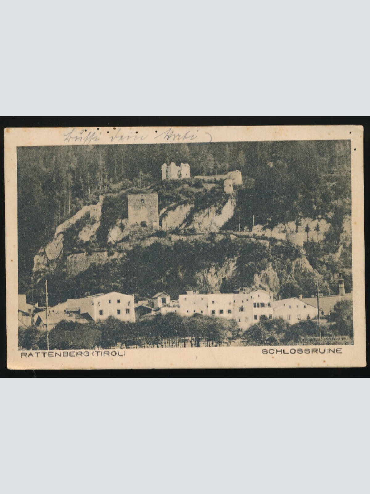 AK aus Rattenberg mit Schlossruine Tirol (2728)