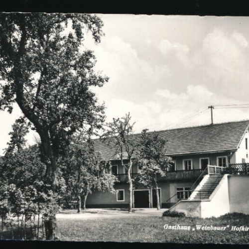 AK aus Hofkirchen bei Linz mit Gasthaus Weinbauer Oberösterreich (2715)