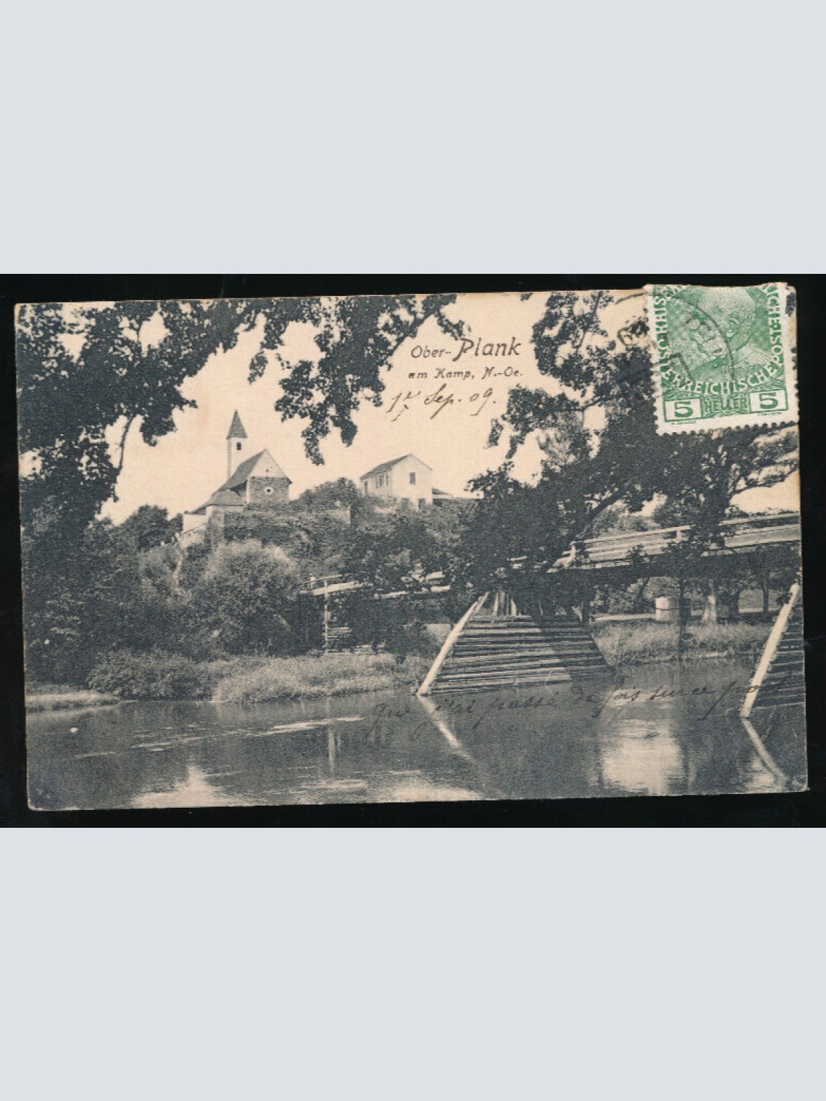 AK gruss aus Ober - Plank am Kamp Niederösterreich (1974)