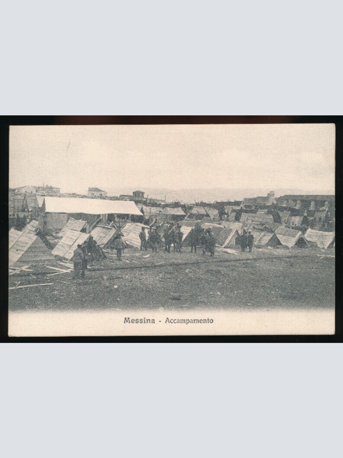 AK aus Messina Accampamento Italien (3007)