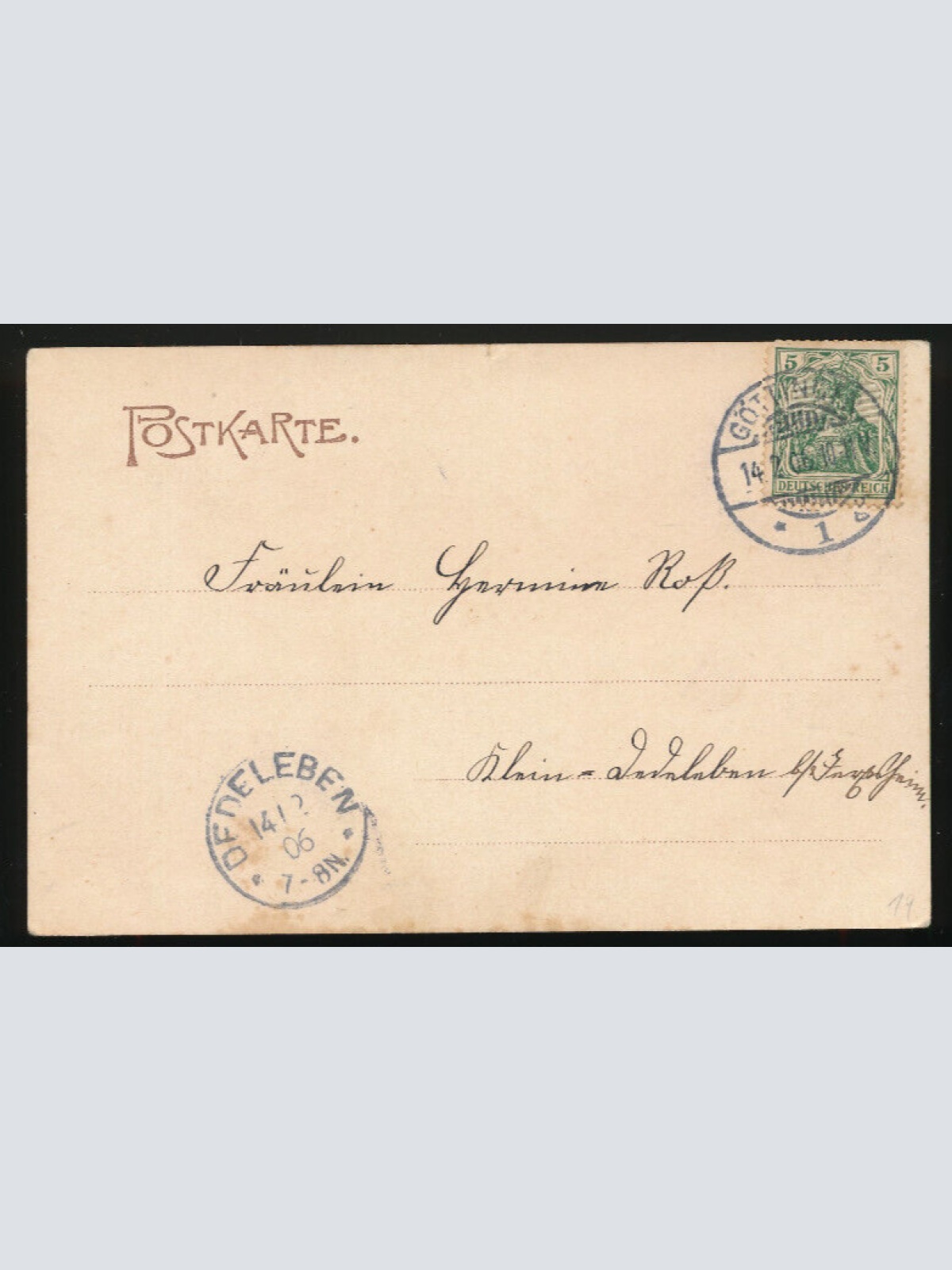 Litho-Karte gruss aus Göttingen Niedrsachsen (2971)