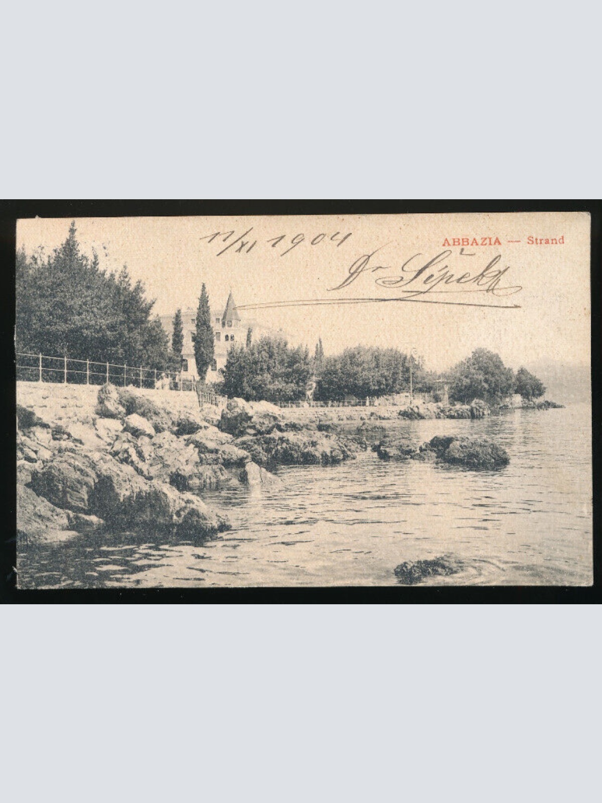 AK aus Abbazia Strand Kroatien (3102)