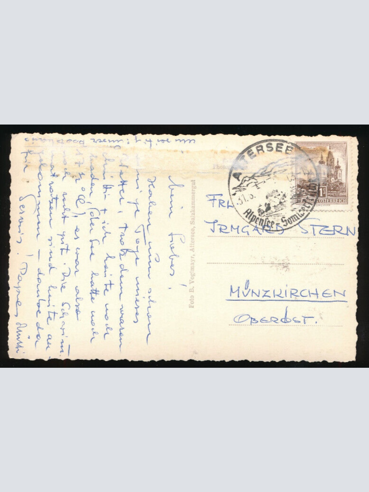 AK aus Attersee mit Bootshaus Oberösterreich (2936)