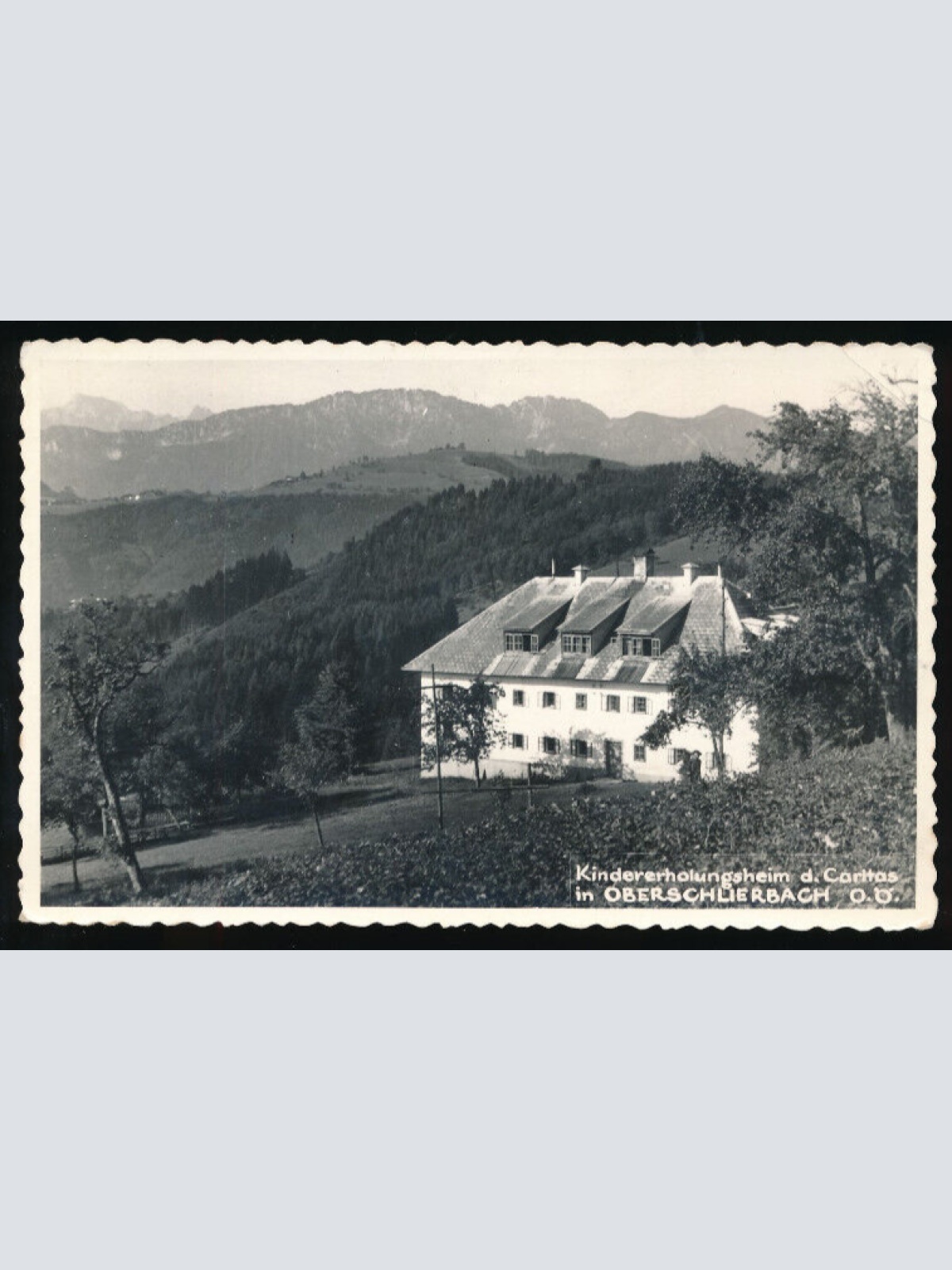AK aus Oberschlierbach mit Kindererholungsheim Oberösterreich (2642)
