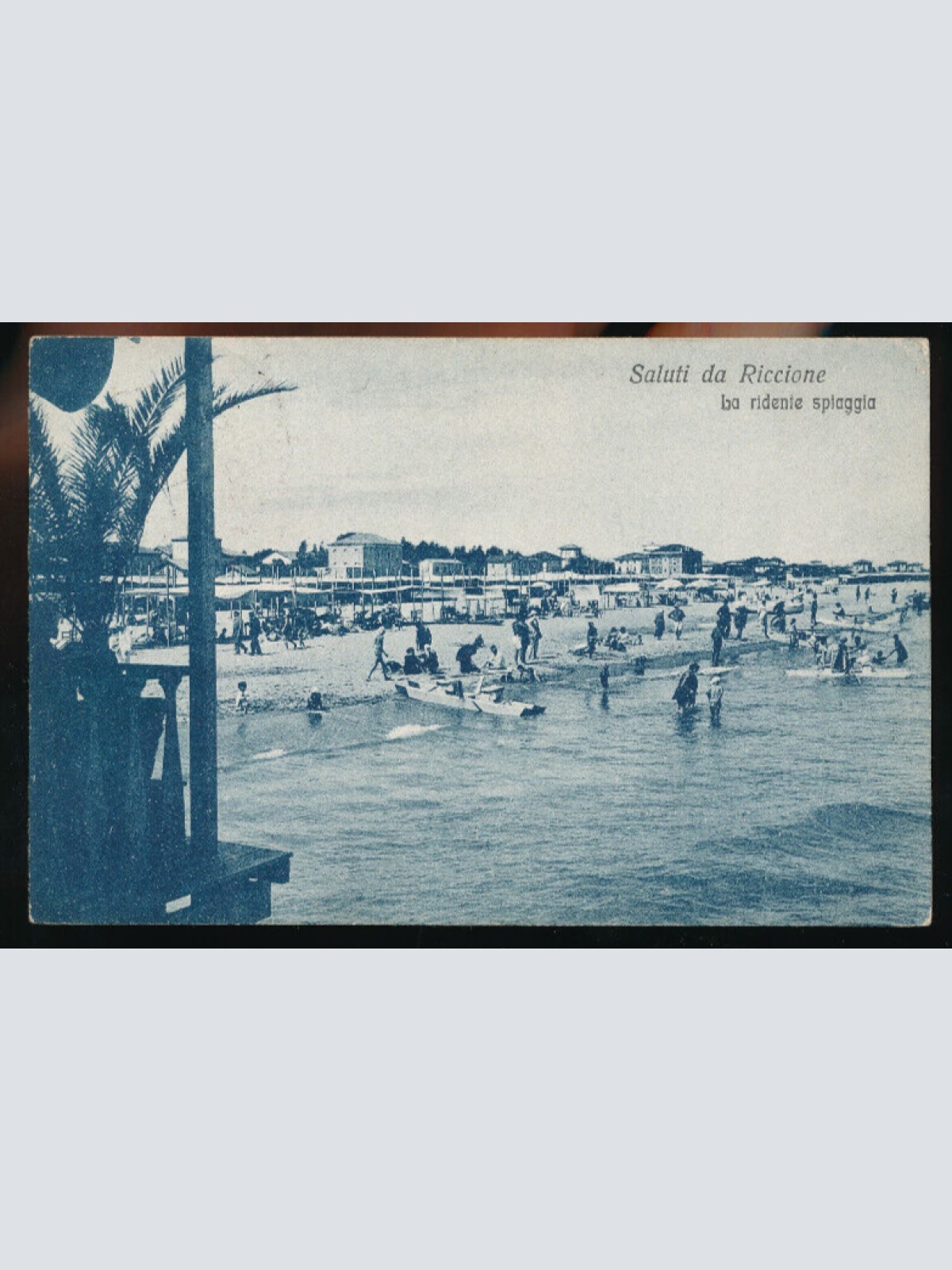 AK aus Riccione ba ridente spiaggia Italien (3049)