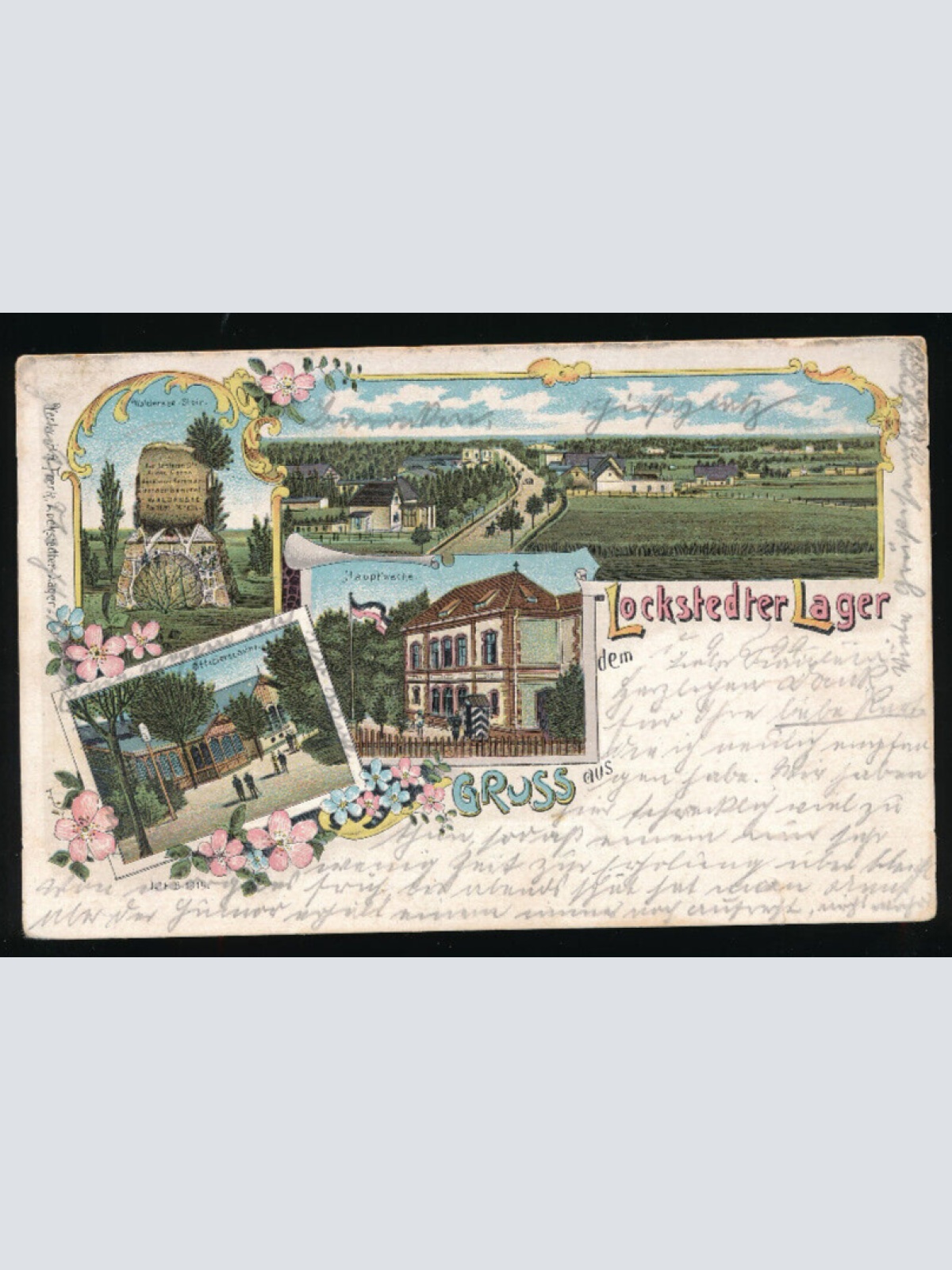 Litho-Karte gruss aus dem Lockstedter Lager Schleswig - Holstein (2886)