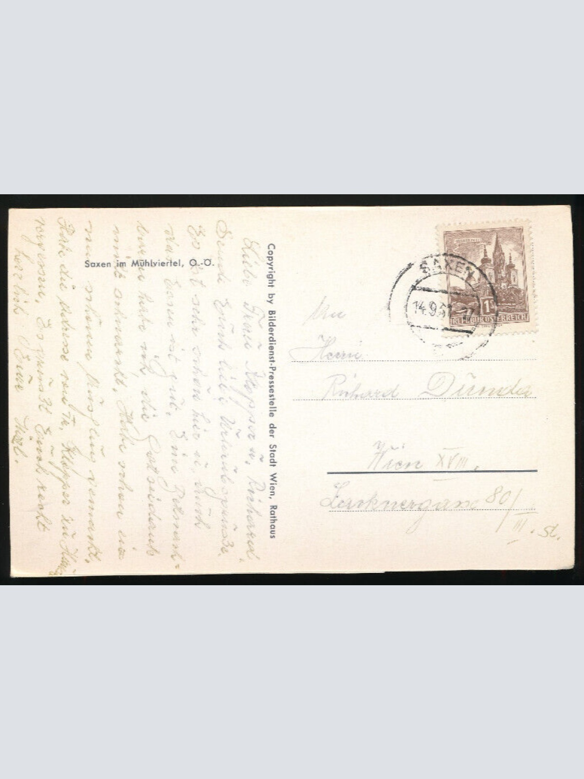 AK aus Saxen im Mühlviertel Oberösterreich (2644)