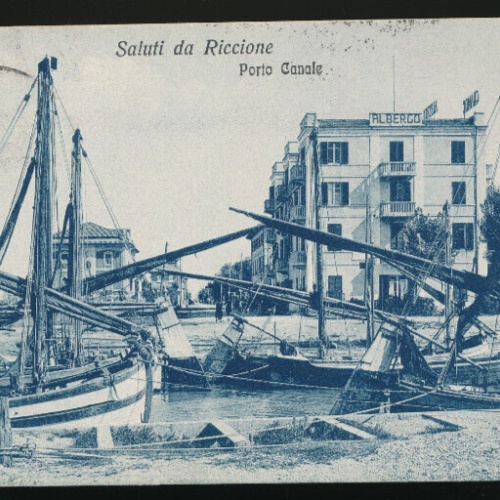 AK aus Riccione Porto Canale Italien (3050)