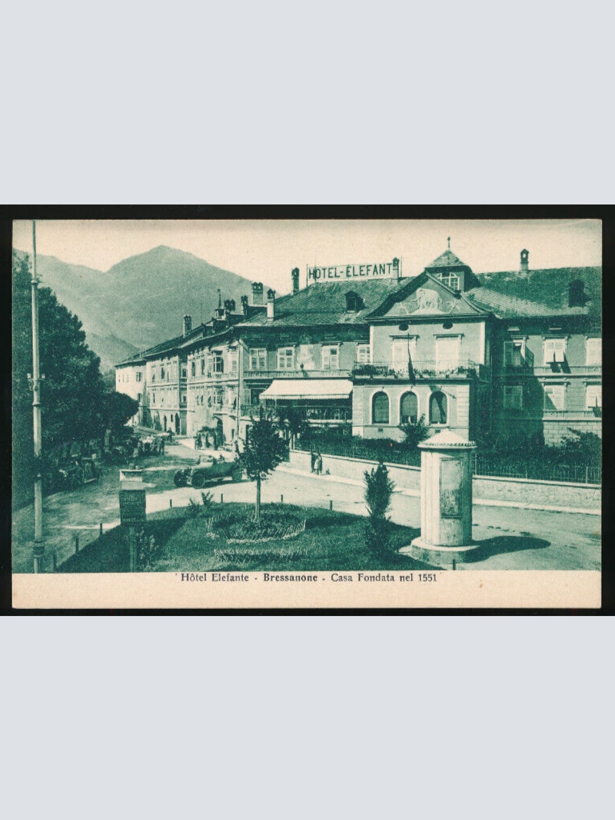 AK aus Bressanone mit Hotel Elefenate Hotel Elefant Italien (3048)