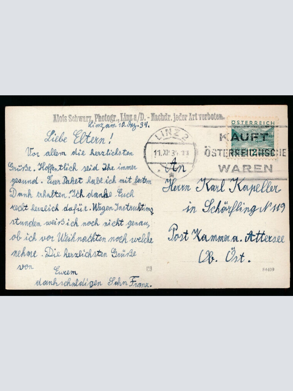 AK aus Linz an der Donau Pöstlingberg Oberösterreich (2675)