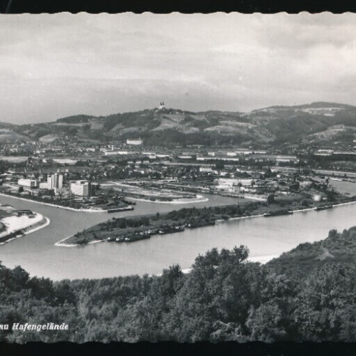 AK aus Linz an de Donau Hafengelände Oberösterreich (2469)