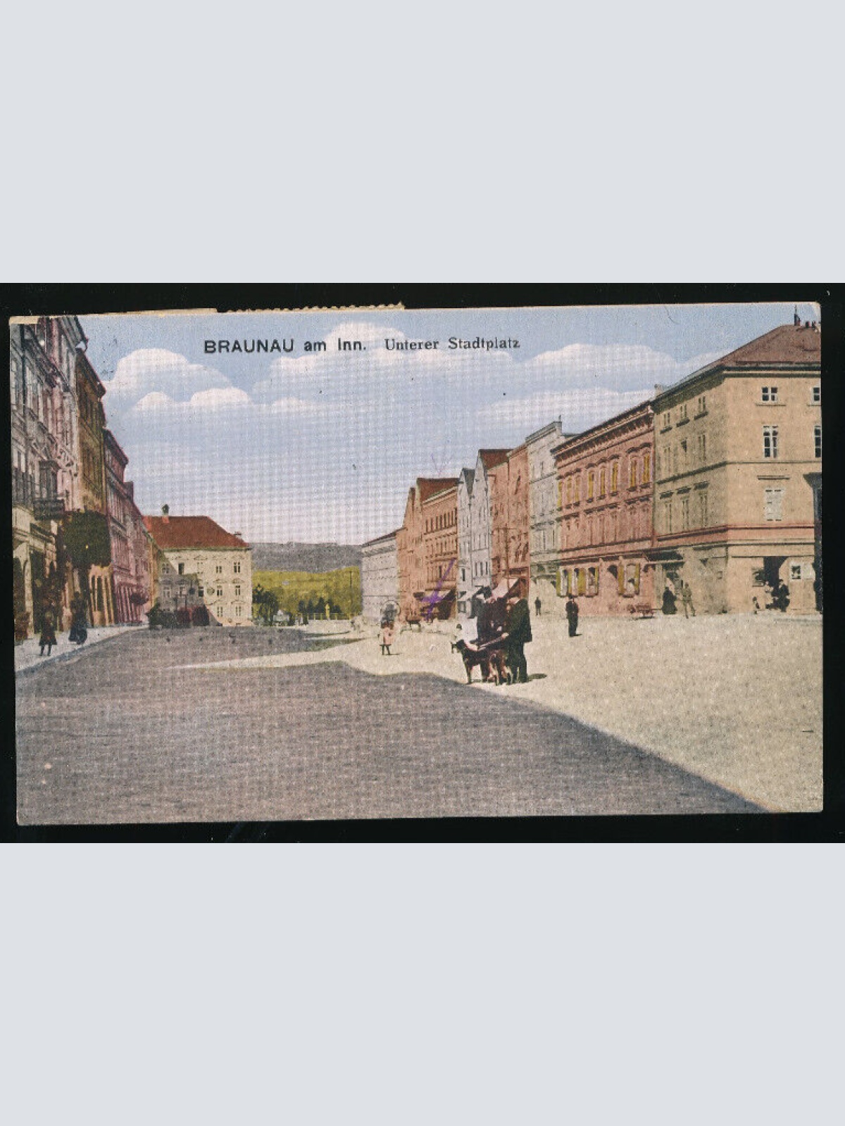 AK aus Braunau am Inn Unterer Stadtplatz Oberösterreich (3216)