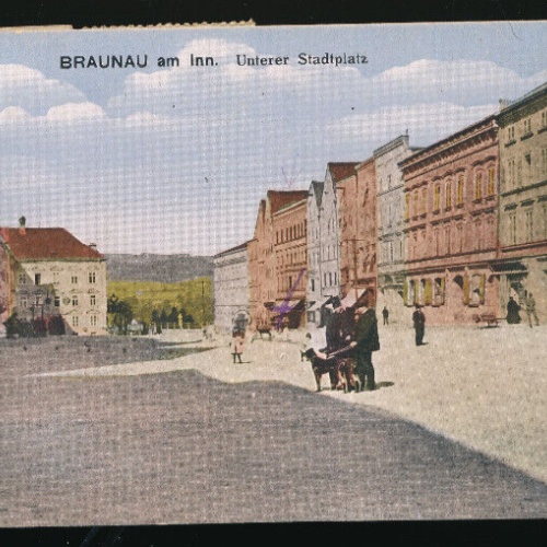 AK aus Braunau am Inn Unterer Stadtplatz Oberösterreich (3216)