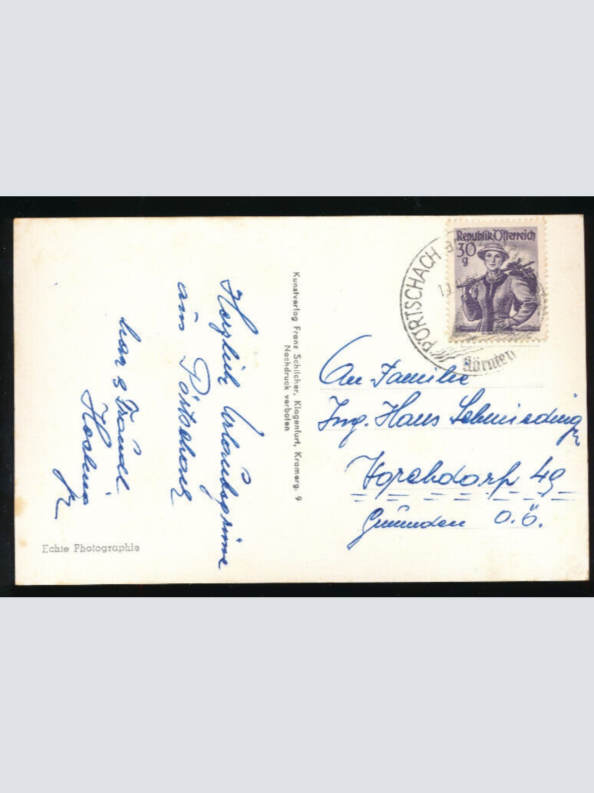 AK aus Pörtschach am Wörthersee mit Segelboot Kärnten (2588)