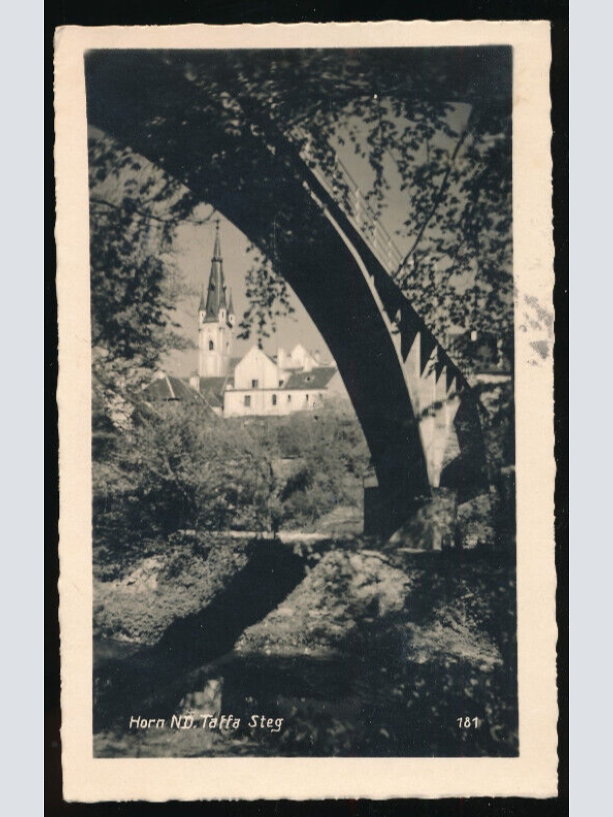 AK aus Horn Taffa Steg Niederösterreich (2608)