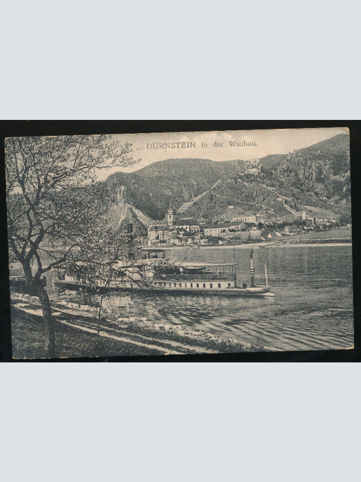 AK aus Dürnstein in der Wachau mit Dampfer Niederösterreich (3491)