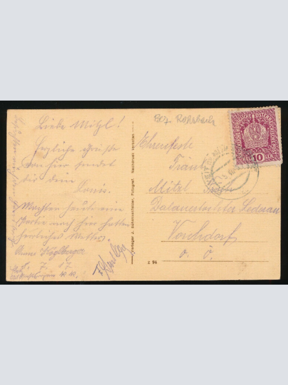 AK aus St.Veit mit Hundedenkmal Oberösterreich (3350)