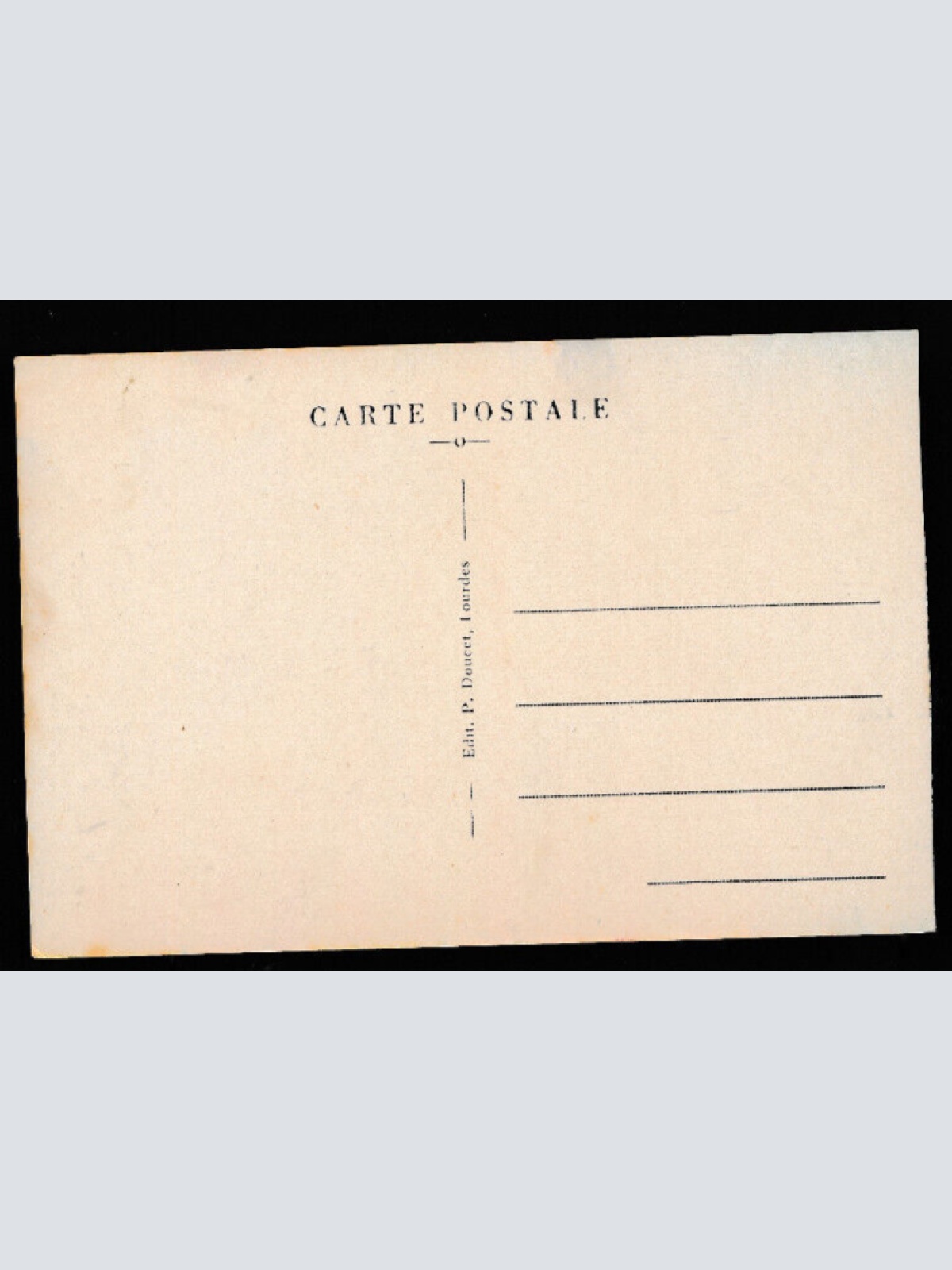 AK aus Lourdes Mann mit Schafen und Hund Bauernleben (3434)