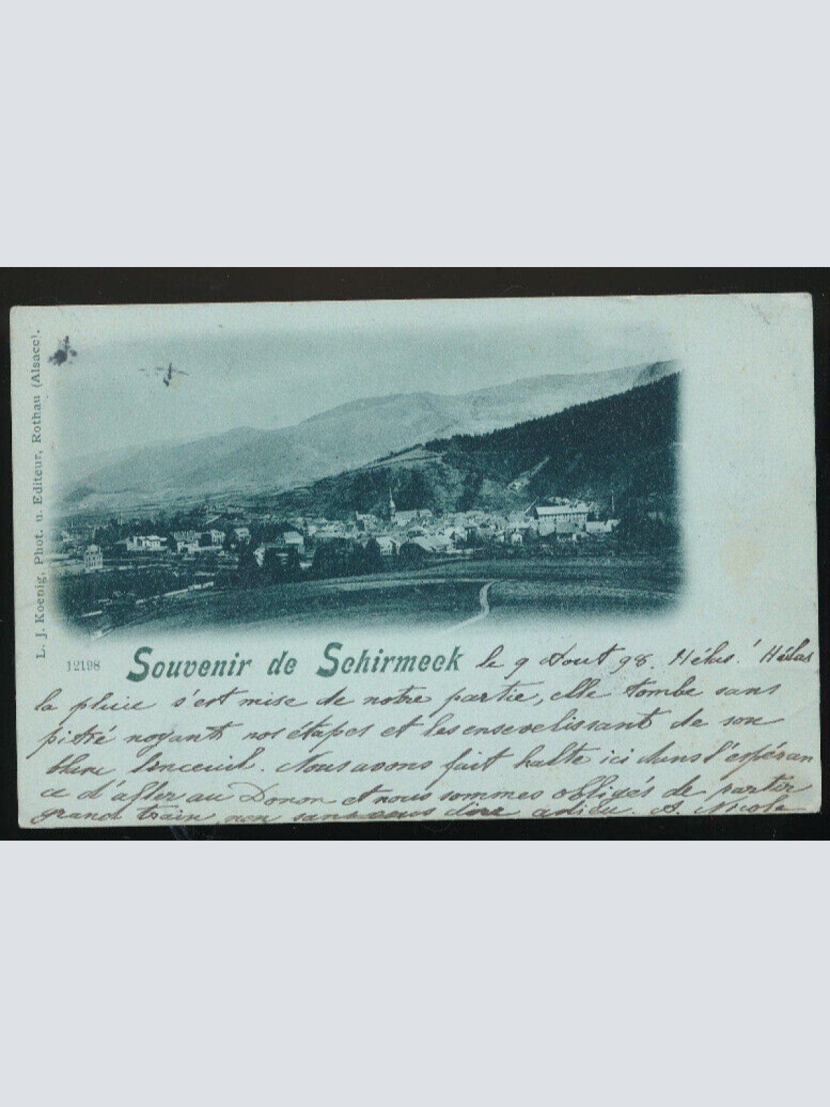 Mondschein - Karte aus Sehirmeck Frankreich (3316)