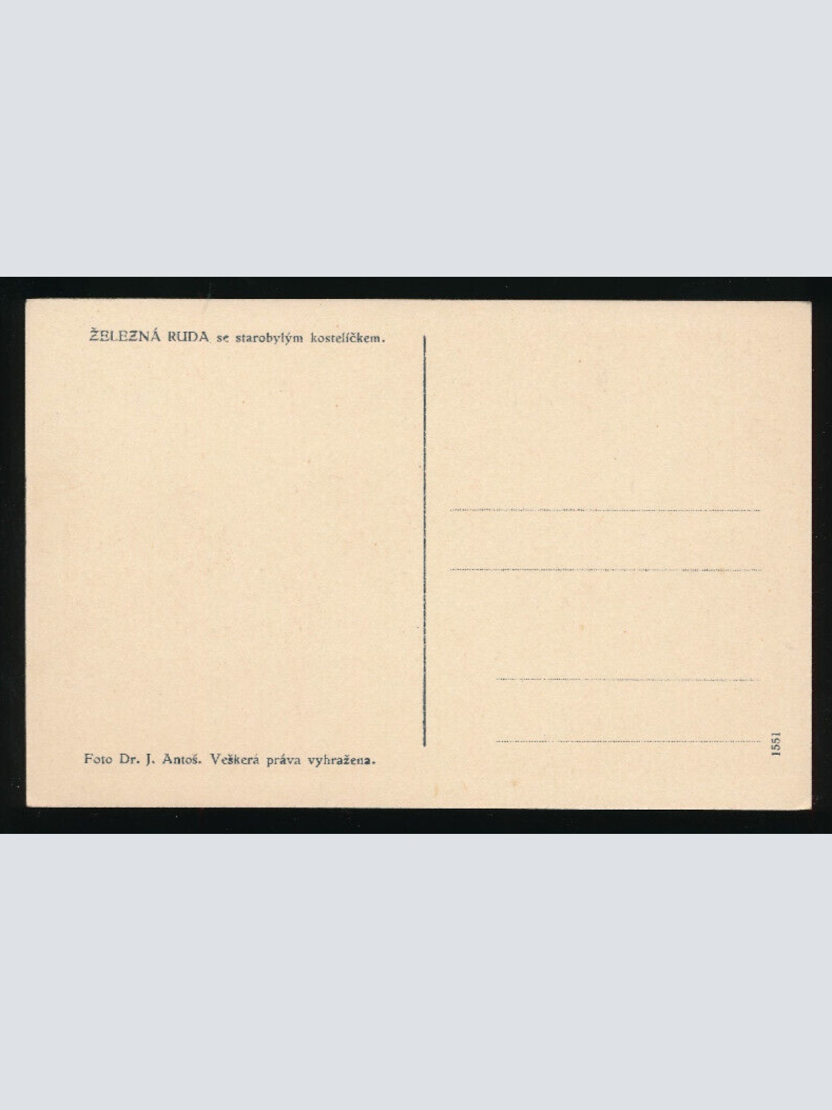 AK aus Zelezna Ruda Tschechoslowakei (3301)