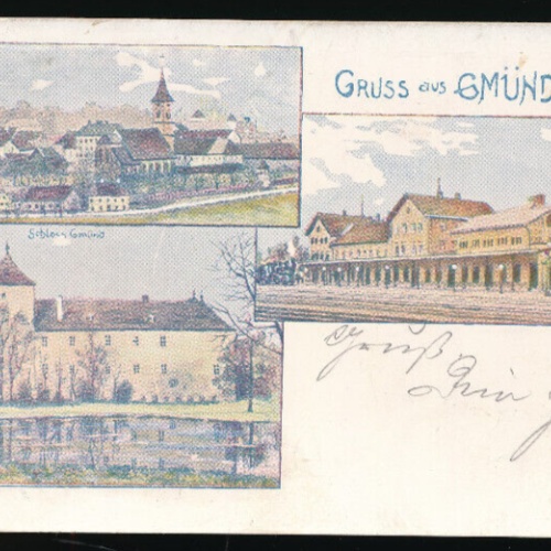 AK gruss aus Gmünd Niederösterreich (3277)