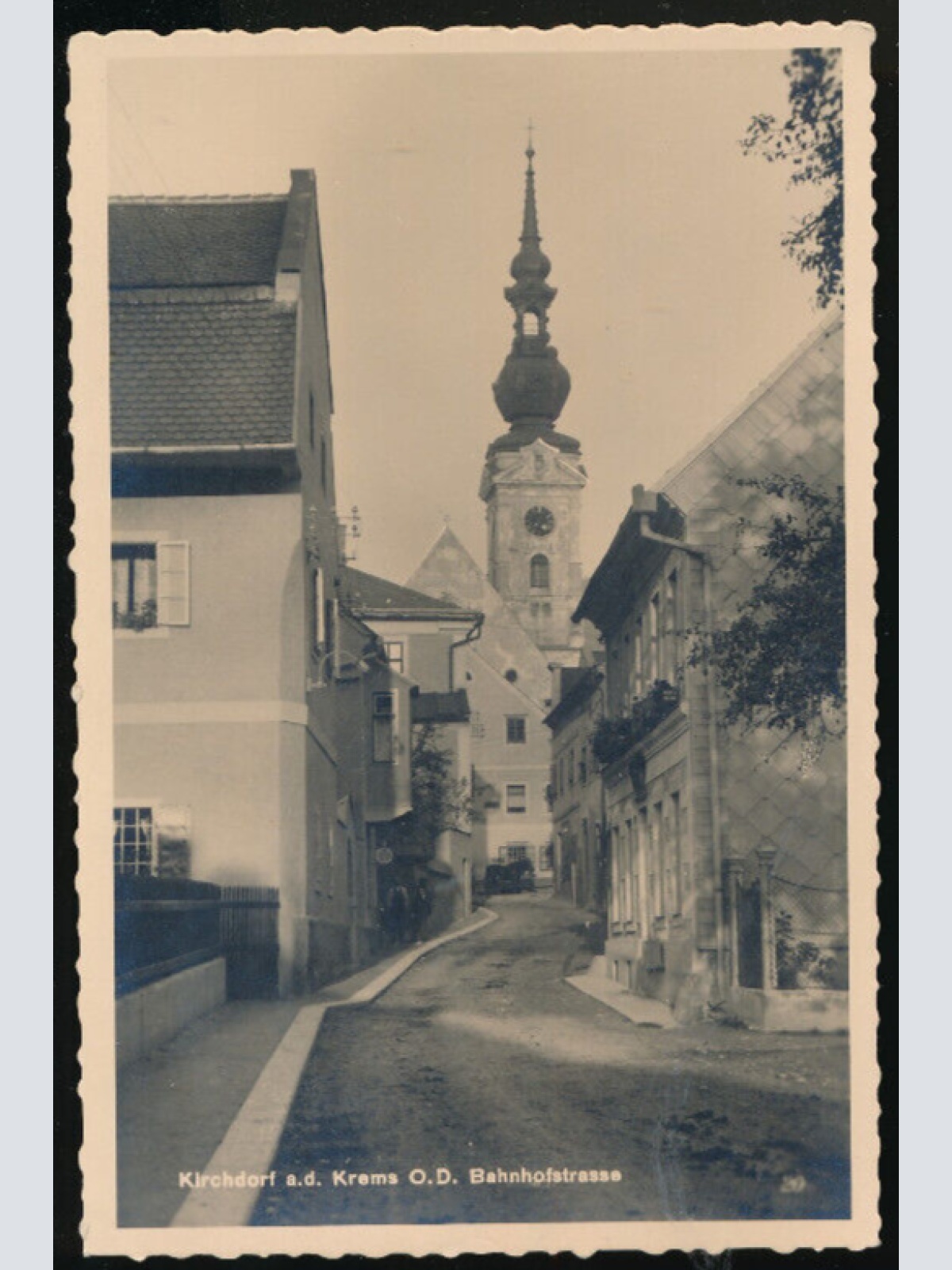 AK aus Kirchdorf an der Krems Bahnhofstrasse Oberösterreich (3356)
