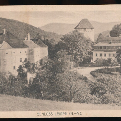 AK aus Leiben mit Schloss Leiben Niederösterreich (3336)