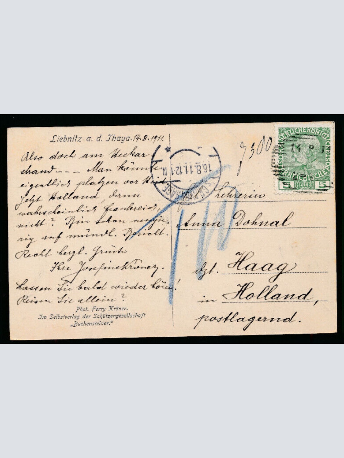 AK aus Liebnitz an der Thaya Niedrösterreich (3314)