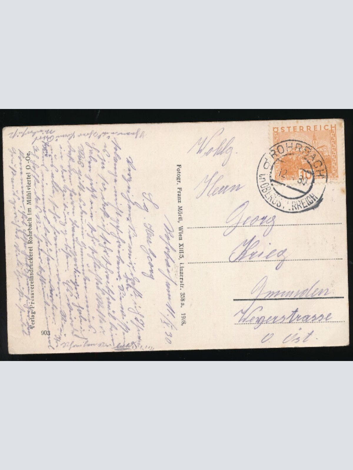 AK vom Schloss Prinzenstein bei Rohrbach Oberösterreich (3353)