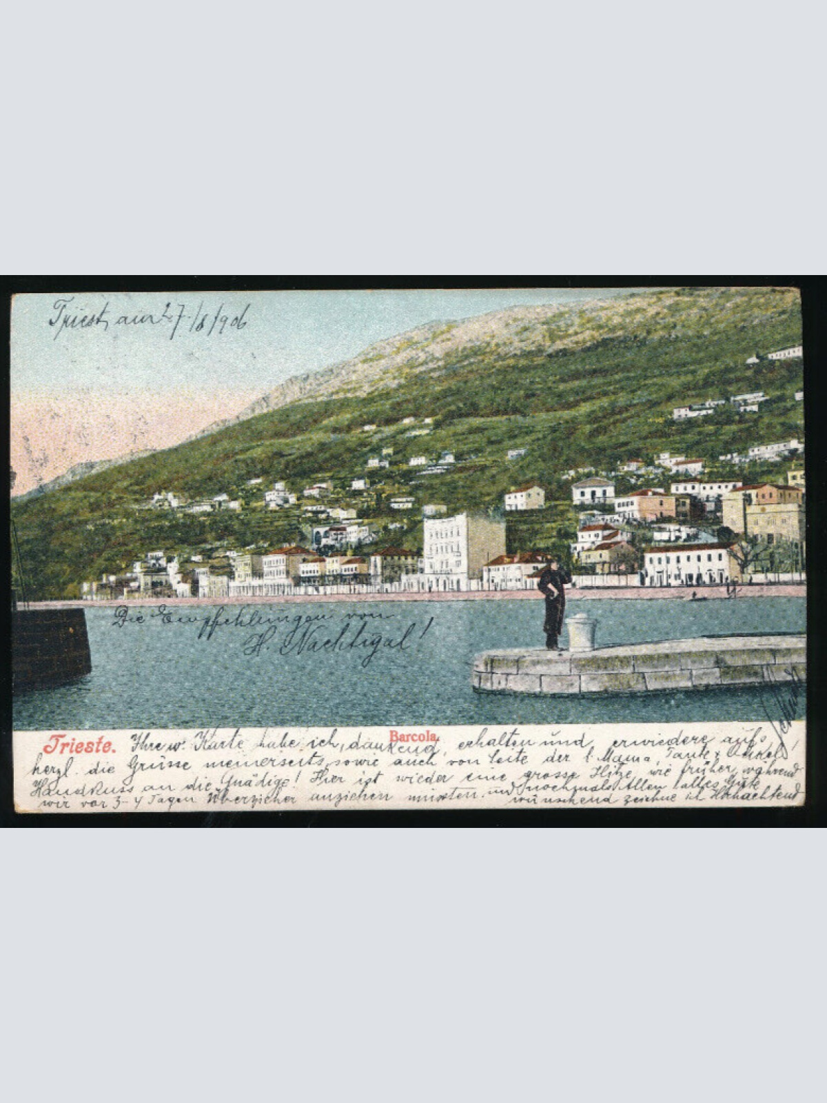 AK aus Trieste - Triest Barcola Italien (3177)
