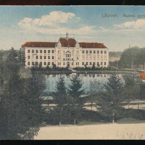 AK aus Litovel Realne Gymnasium Tschechoslowakei (3127)